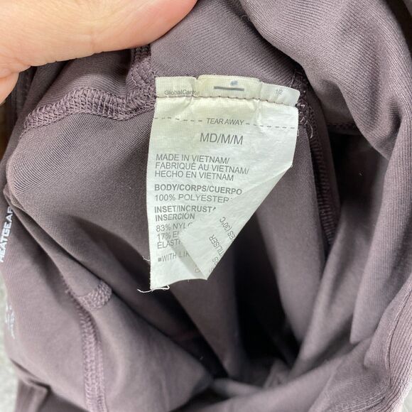 Under Armour Leggings Women M Medium Gray Fitted Mid Rise Pull On Capri Casual - Picture 7 of 8